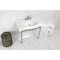 Kingston Brass 36 Ceramic Console Sink with Stainless Steel Legs, WhiteBrushed Nickel VPB28140W88 - alternate 2